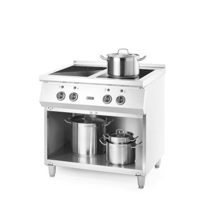 Indukční vařič se 4 varnými deskami, HENDI, 400V/17000W, 800x720x(H)854mm | 237687